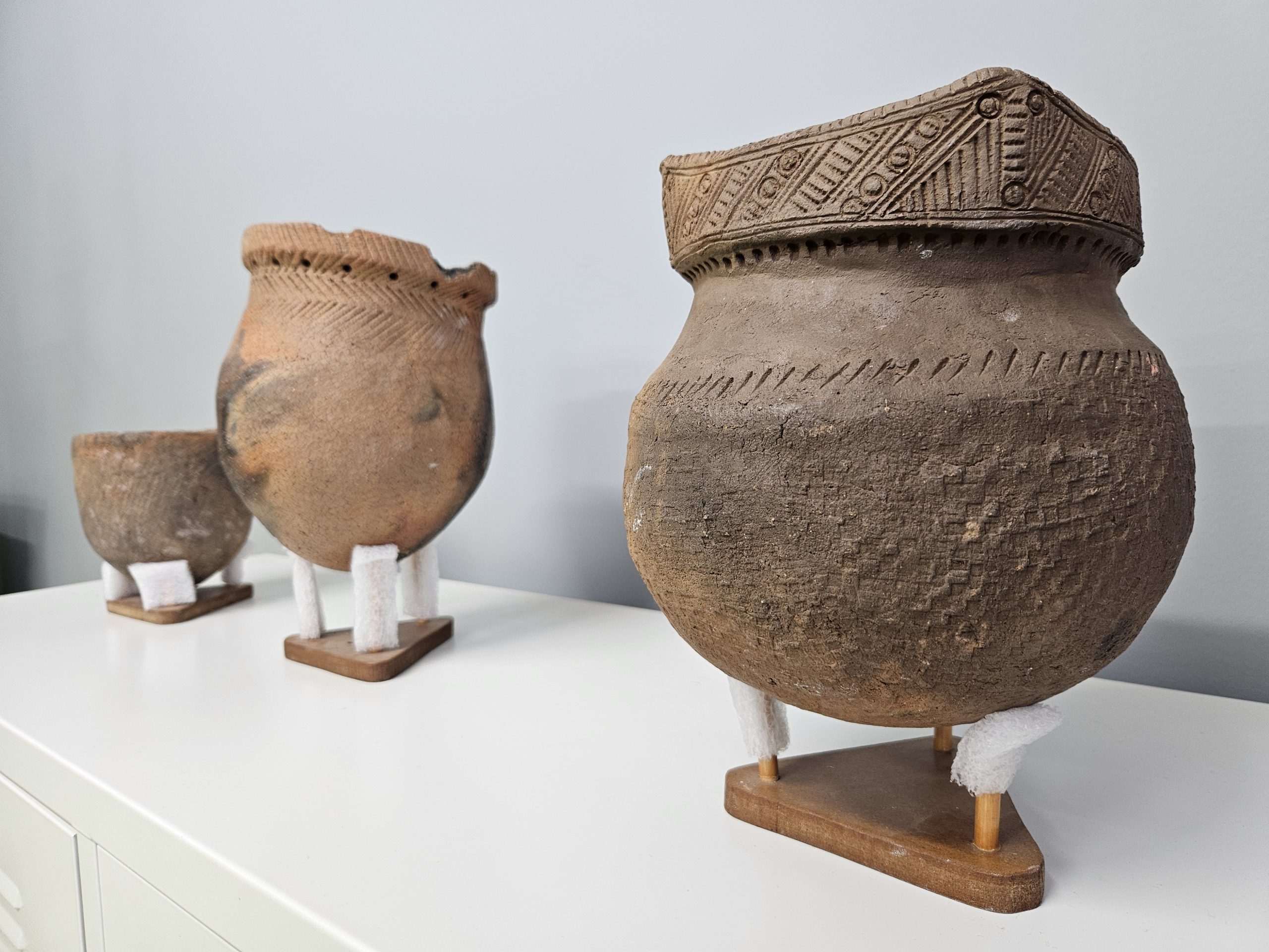3 pots en argiles