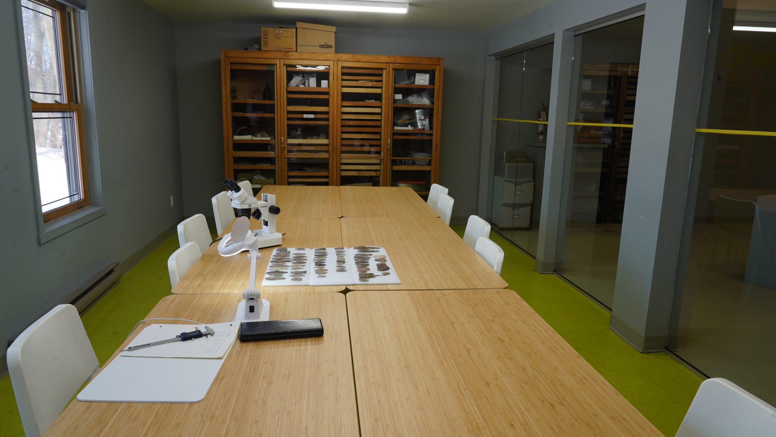 Table du laboratoire