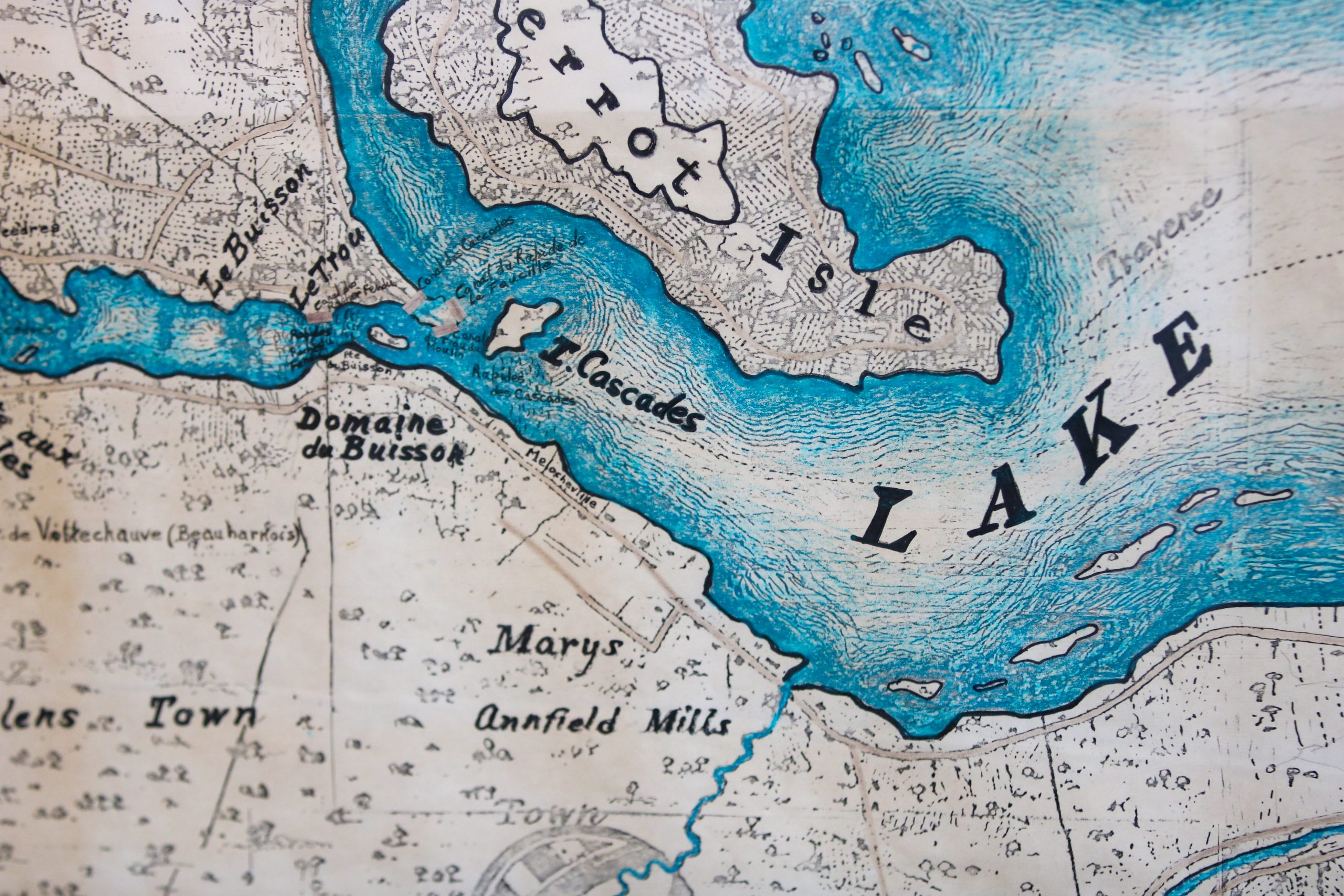Carte du fleure st-laurent